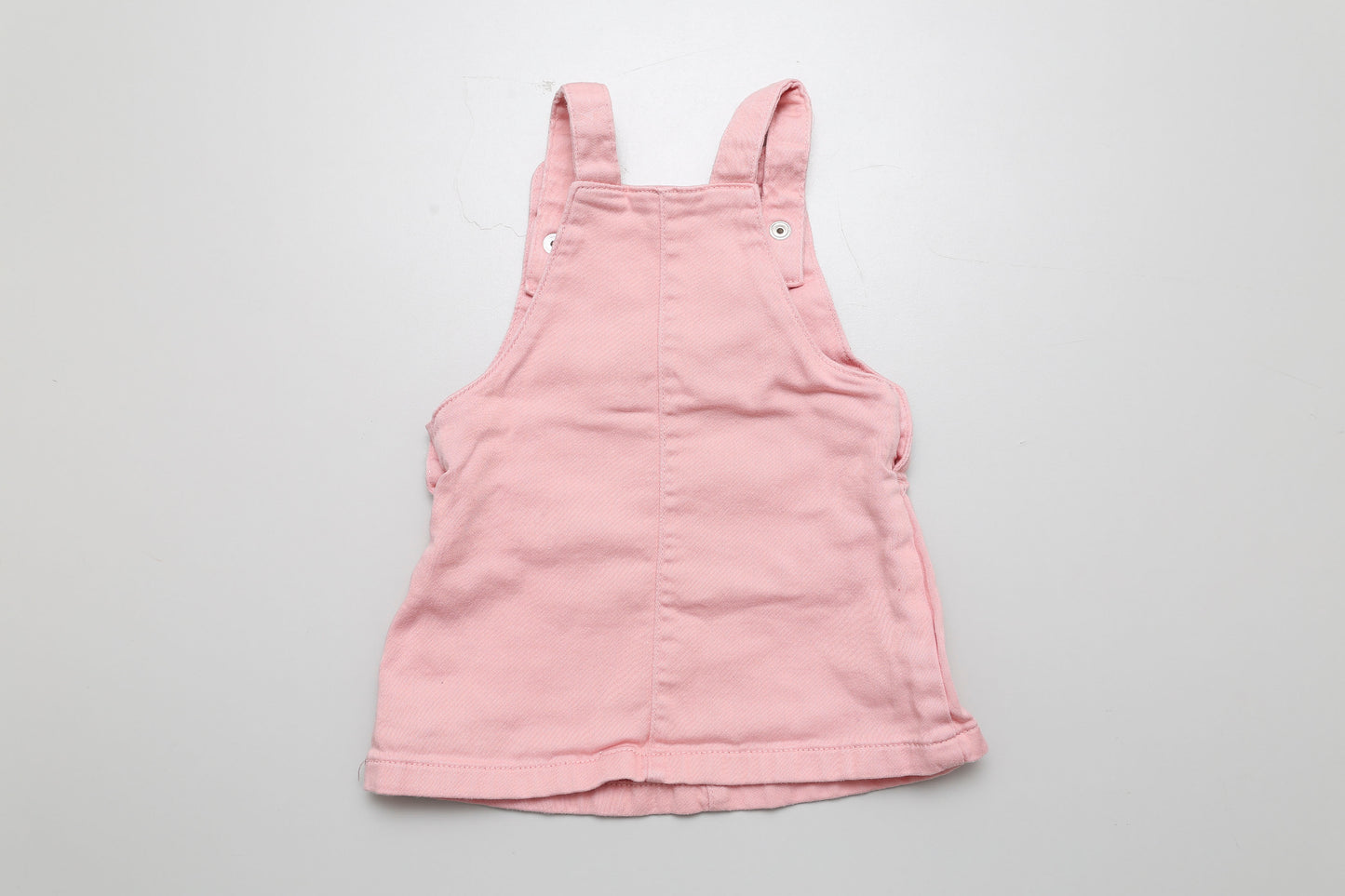 Hellrosa Latz-Jeansrock (68)