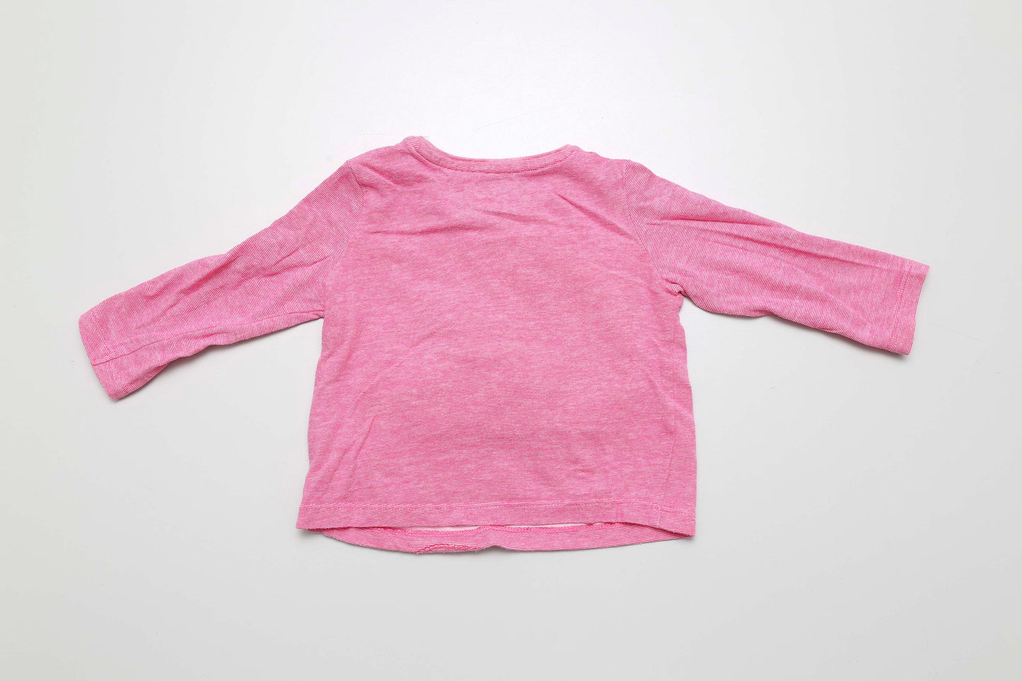 Rosa Langarmshirt mit Dinosauriermotiv (68) - KlugeMutti