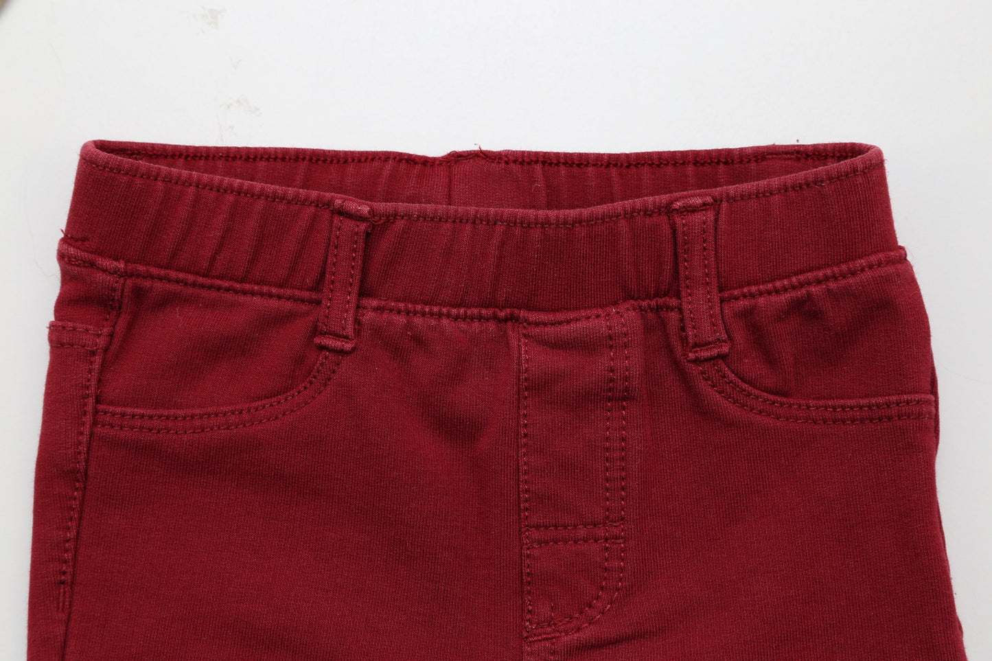 Mädchen Set in Bordeaux mit Blumenbluse (74) - KlugeMutti