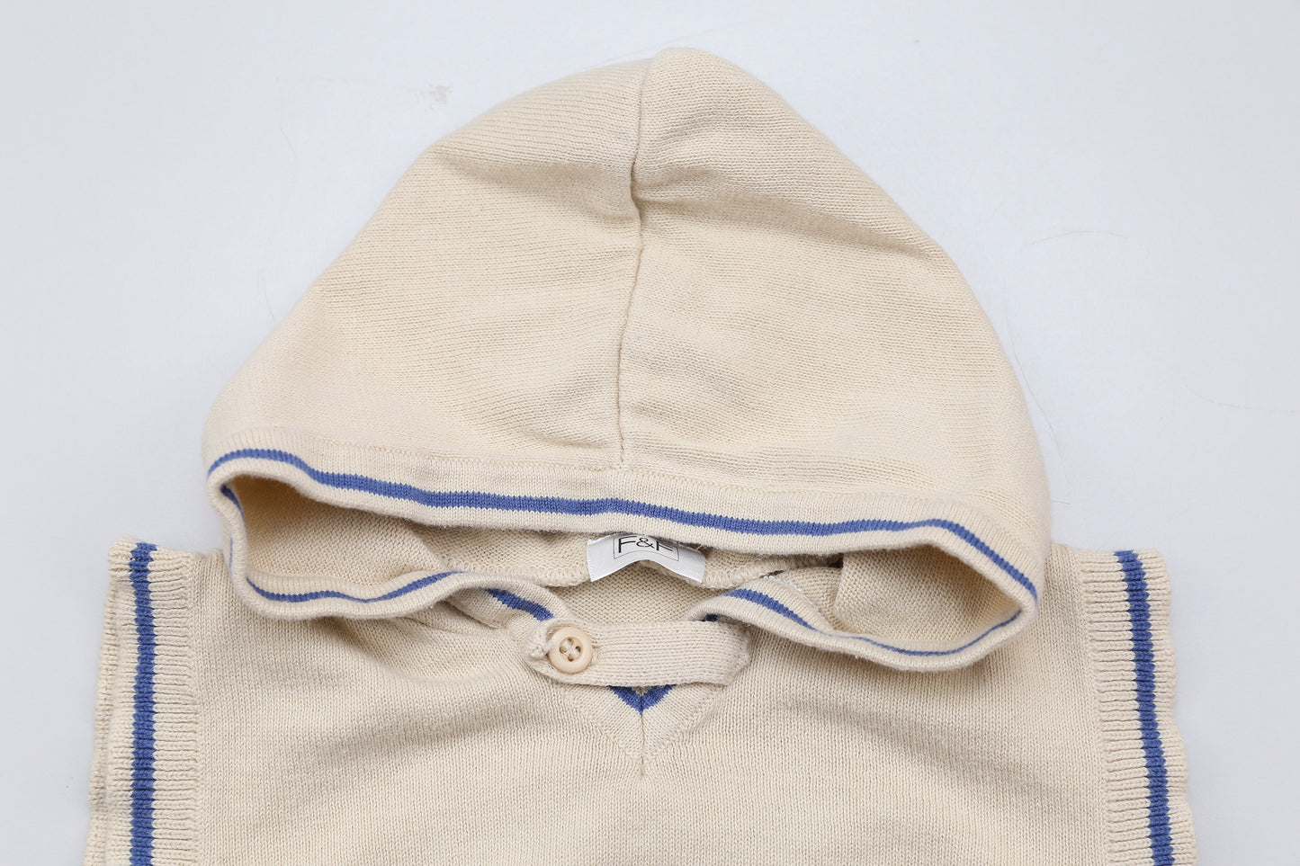 Beige Kapuzenweste (80) - KlugeMutti