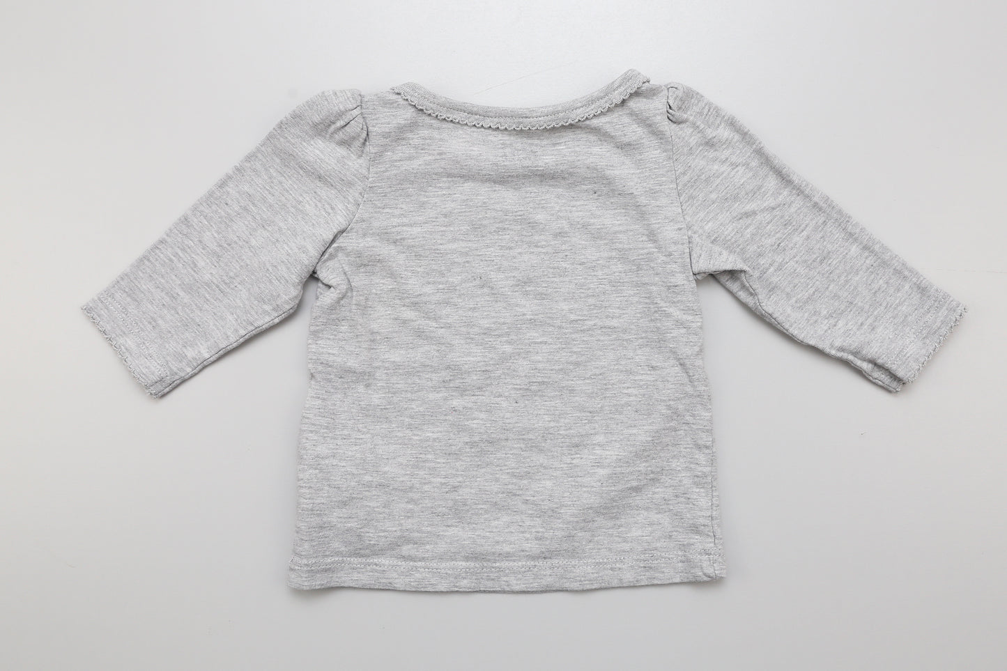 Mädchen Langarmshirt in Grau aus Bio-Baumwolle (62) - KlugeMutti