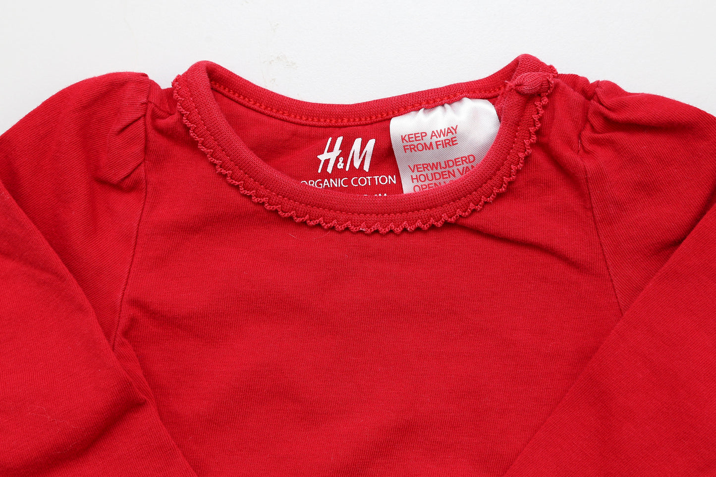 Mädchen Langarmshirt in Rot aus Bio-Baumwolle (62) - KlugeMutti