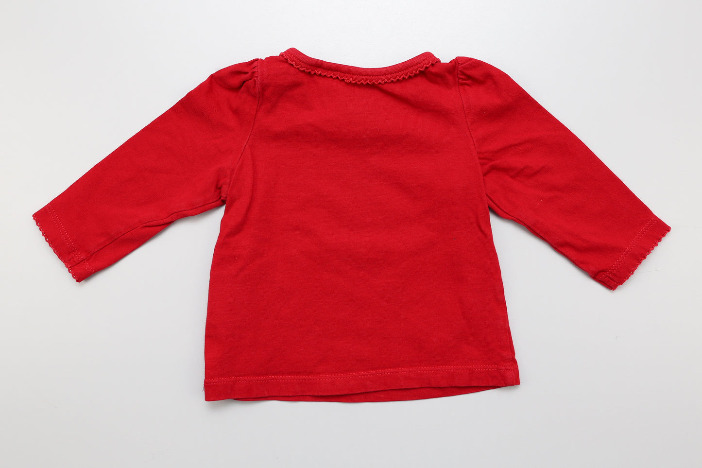 Mädchen Langarmshirt in Rot aus Bio-Baumwolle (62) - KlugeMutti