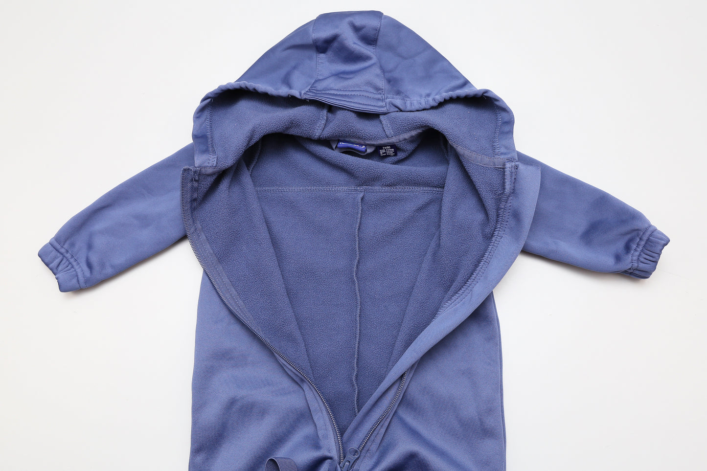 Blauer Softshell-Overall (74-80) - KlugeMutti