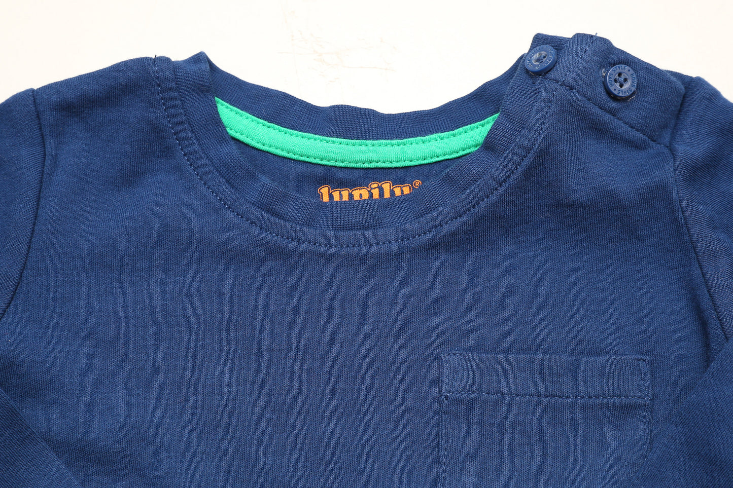 Blaues Langarmshirt (74-80) - KlugeMutti