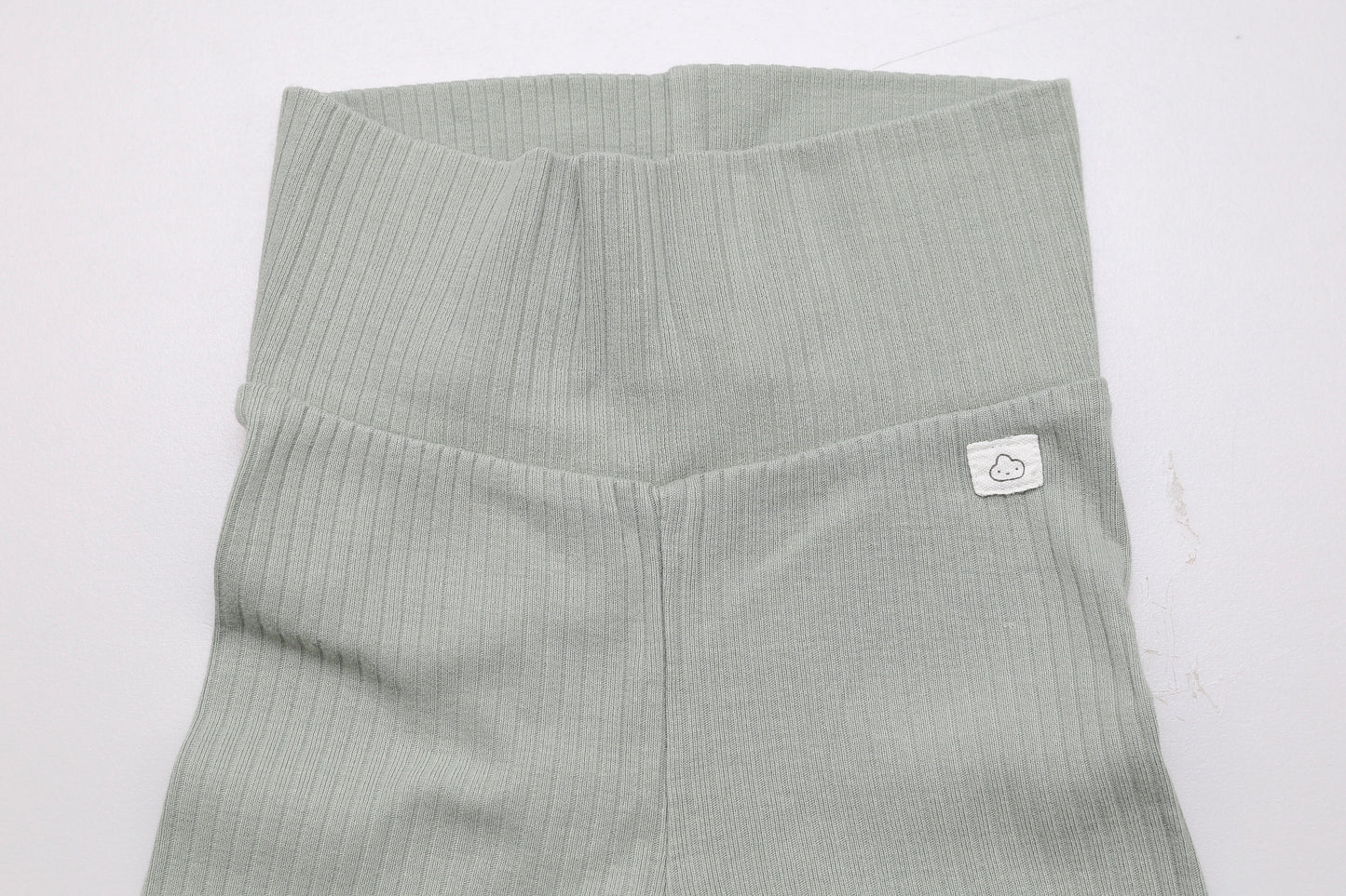 Helles grünes Bauchleggings aus Bio-Baumwolle (74) - KlugeMutti