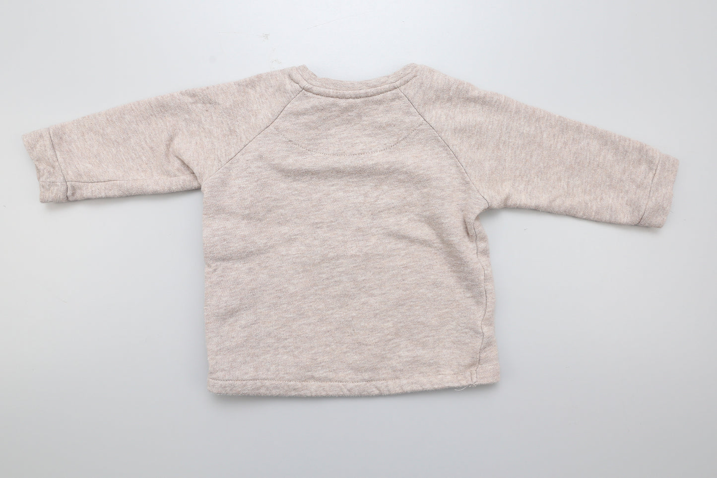 Braune Strickjacke mit Rentier-Muster aus Bio-Baumwolle (68) - KlugeMutti