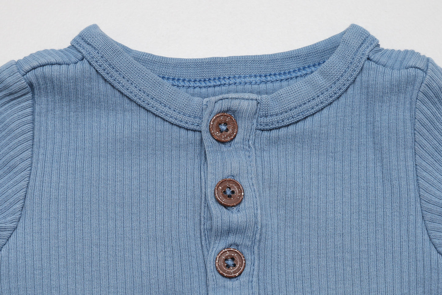 Blaues Kurzarm-Body-Set aus Bio-Baumwolle (74-80) - KlugeMutti