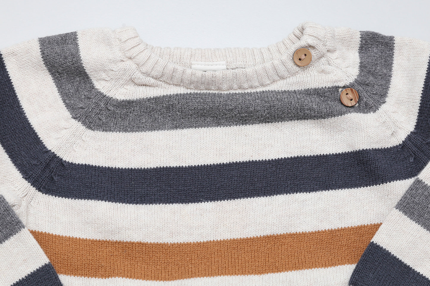 Gestreifter Strickpullover (80) - KlugeMutti