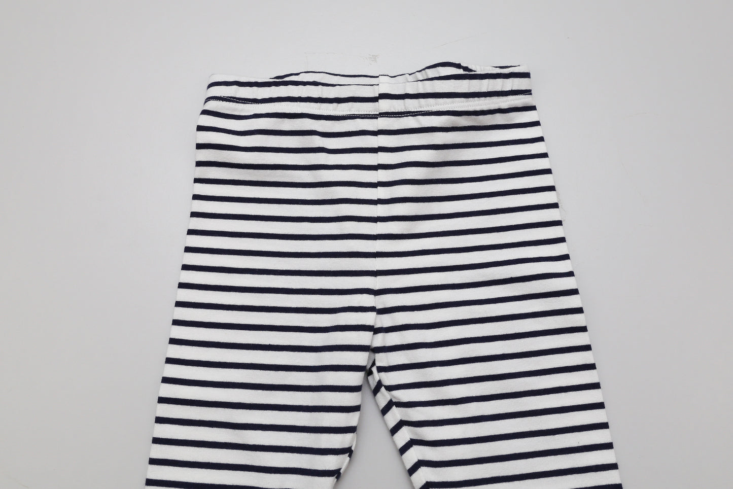 Weiß-schwarz gestreifte Leggings (80) - KlugeMutti