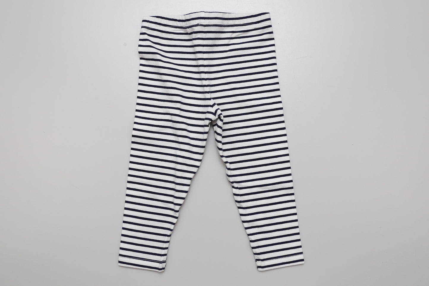 Weiß-schwarz gestreifte Leggings (80) - KlugeMutti