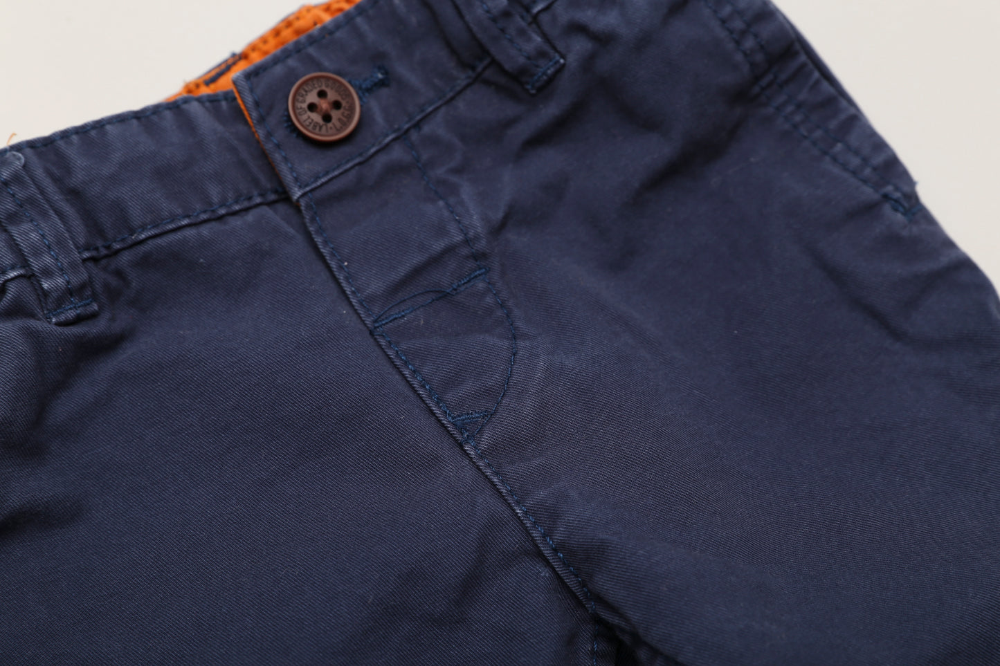 Dunkelblaue Hose mit verstellbarem Bund (80) - KlugeMutti