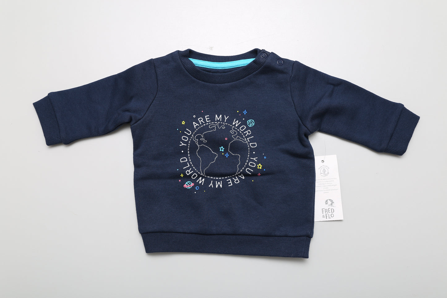 Sweatshirt mit Globus-Motiv (56) - KlugeMutti