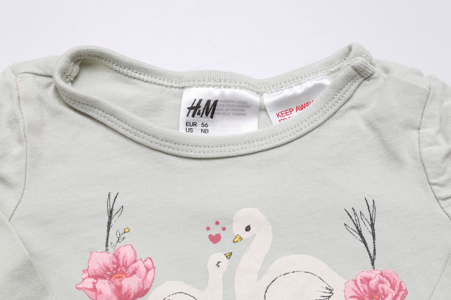 Langarmshirt mit Schwanenmuster (56)