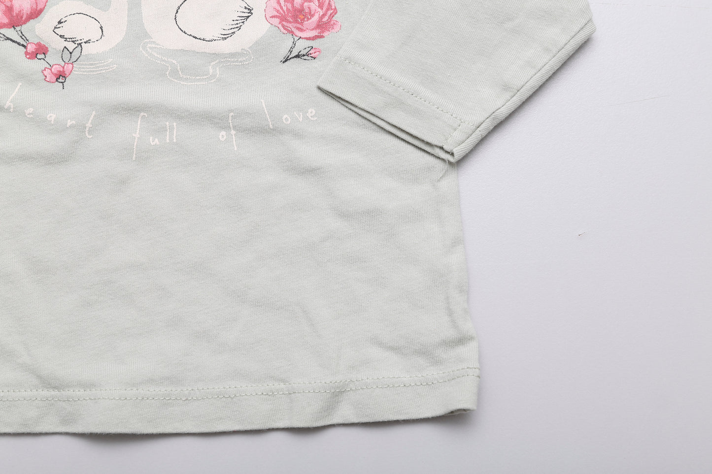 Langarmshirt mit Schwanenmuster (56)