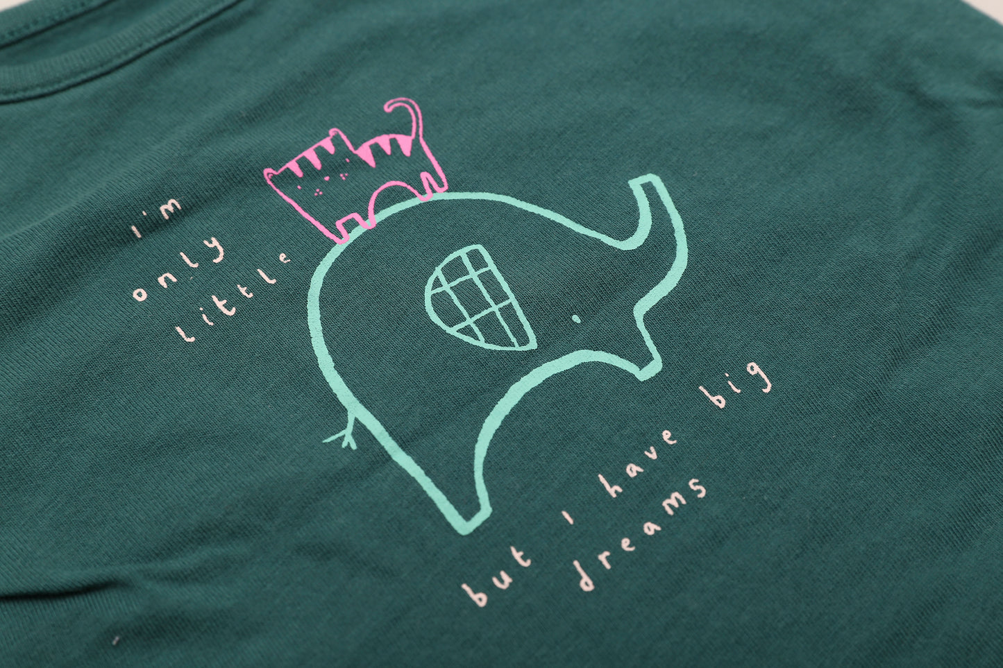 Mädchen Langarmshirt mit Elefantenmotiv (56)