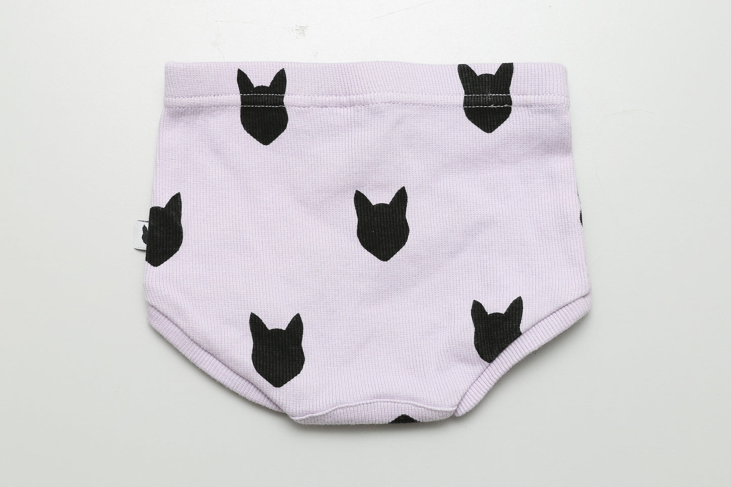 Windelüberhose mit Katzenkopfmuster aus Bio-Baumwolle (74-80) - KlugeMutti