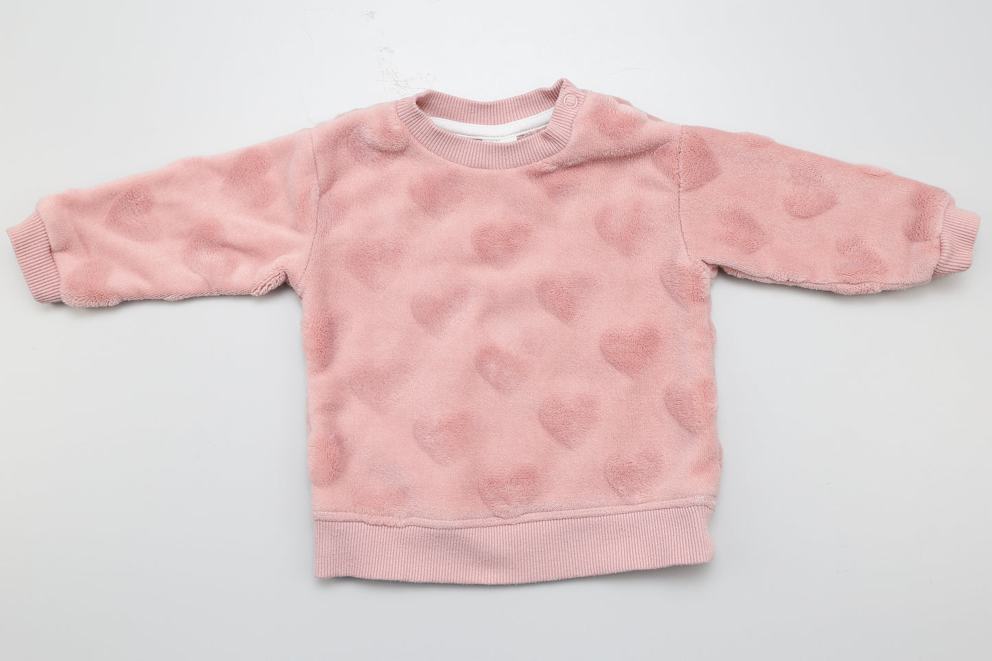 Kuscheliger, rosafarbener Pullover (68) - KlugeMutti