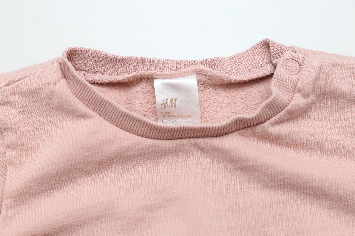 Helllachsfarbener Sweatshirt (74) - KlugeMutti