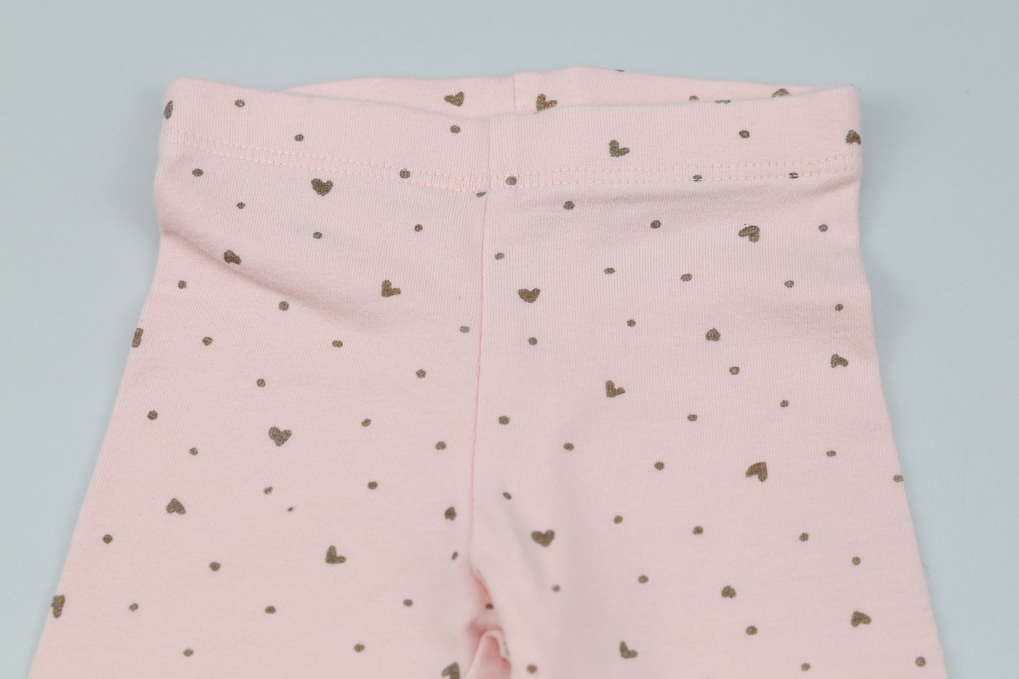 Rosa Leggings mit Herzmuster (62) - KlugeMutti
