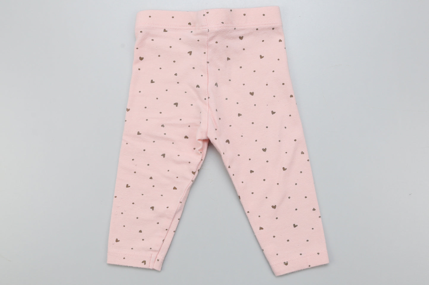 Rosa Leggings mit Herzmuster (62) - KlugeMutti