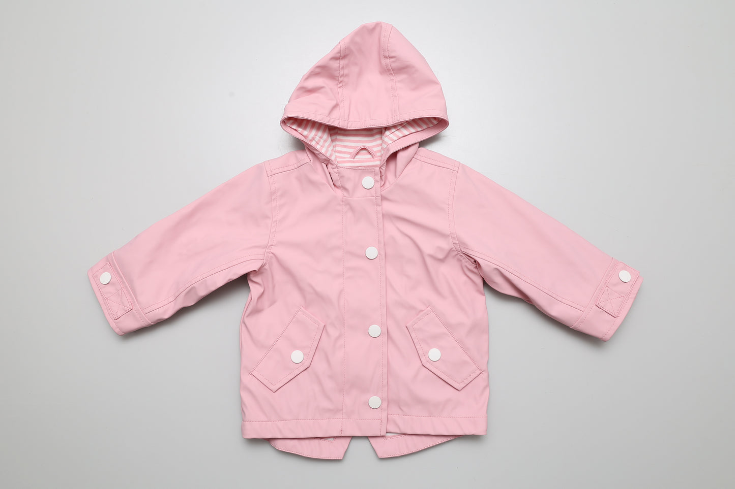 Wunderschöne rosa Kapuzenjacke, wasserabweisend und gefüttert, ideal für Frühling und Herbst. gr 80