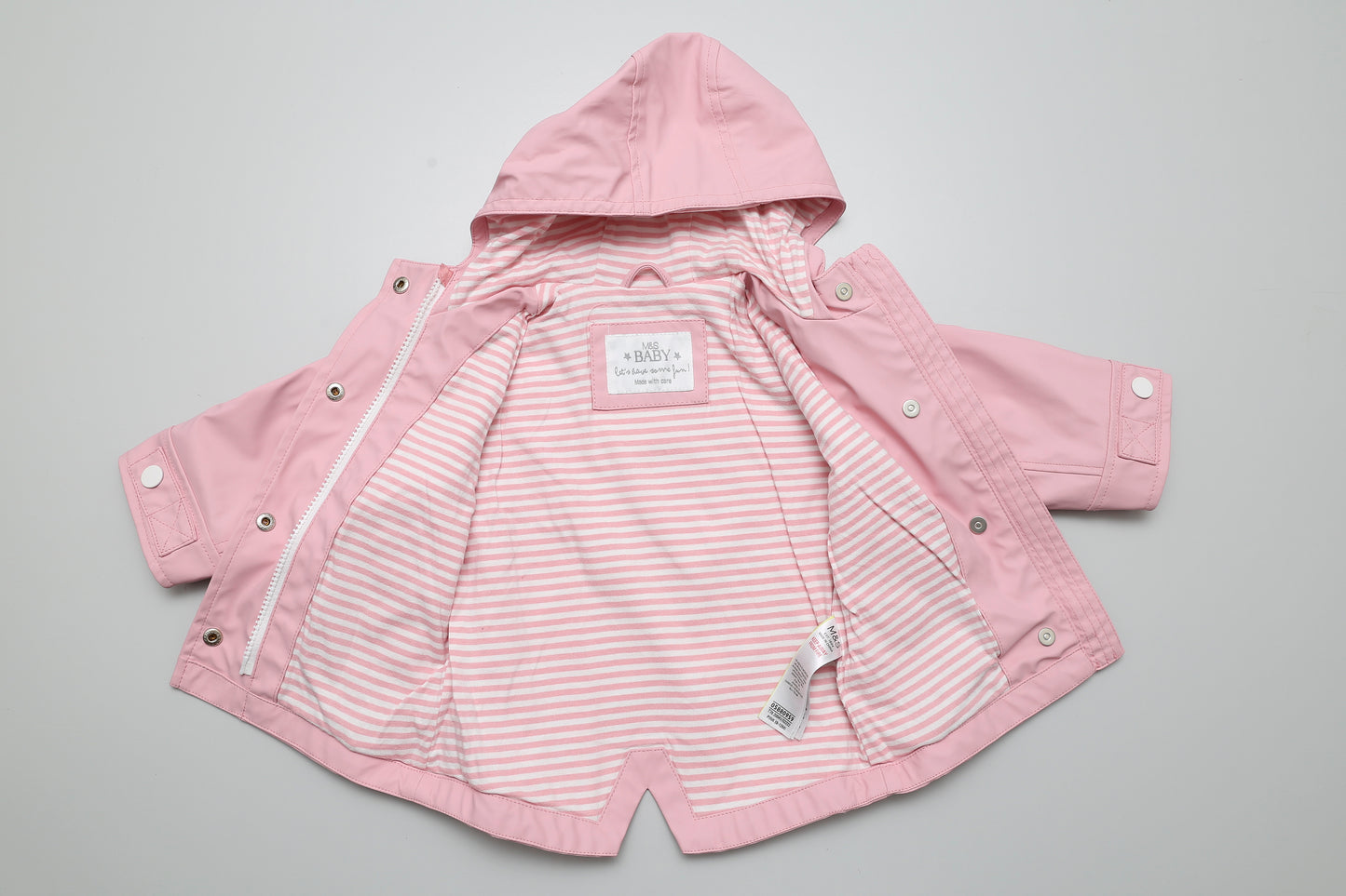 Rosa Kapuzenjacke für Frühling - wasserabweisend (80) - KlugeMutti