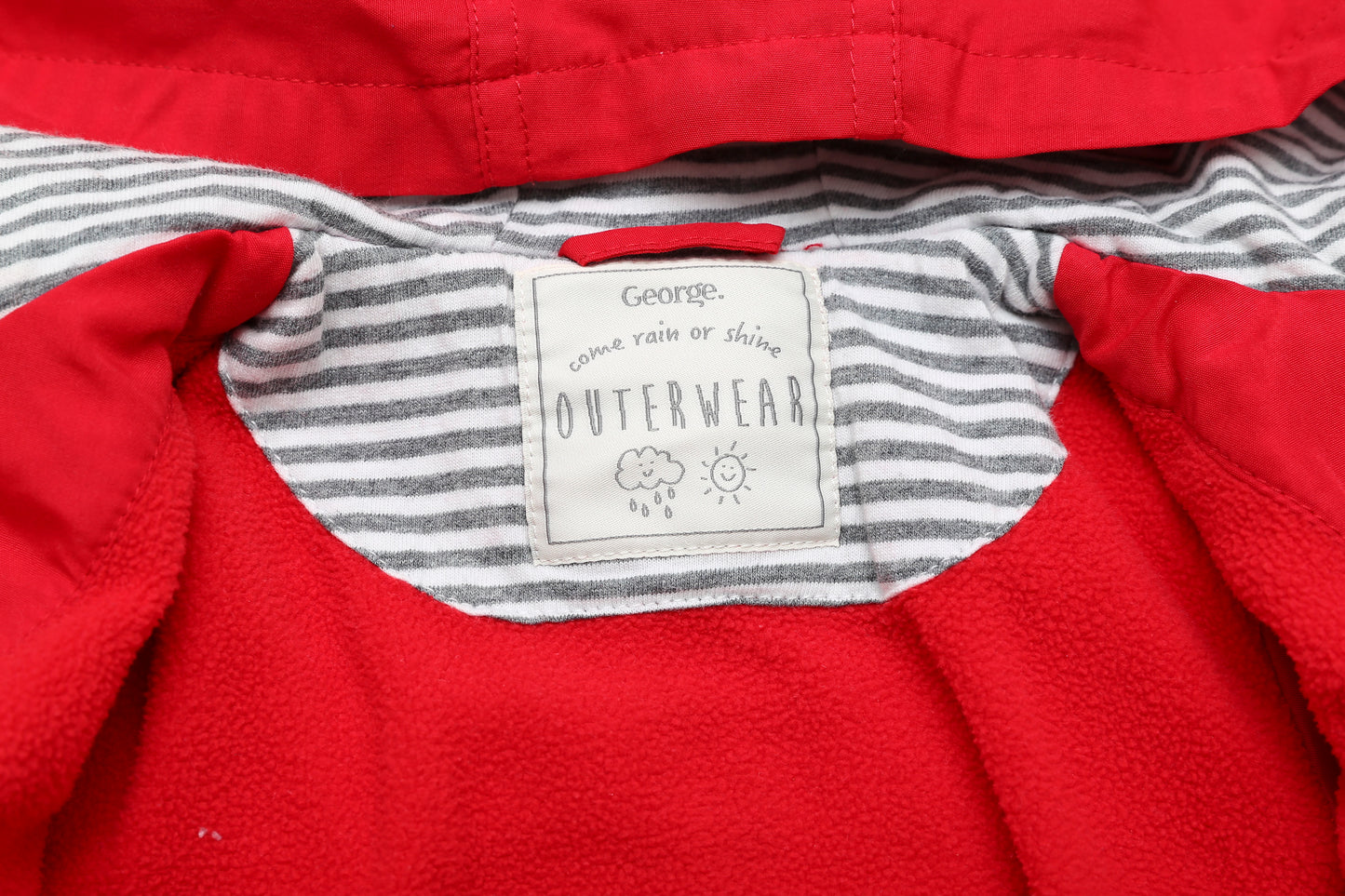 Roter Frühlingsmantel für Mädchen (68-74)