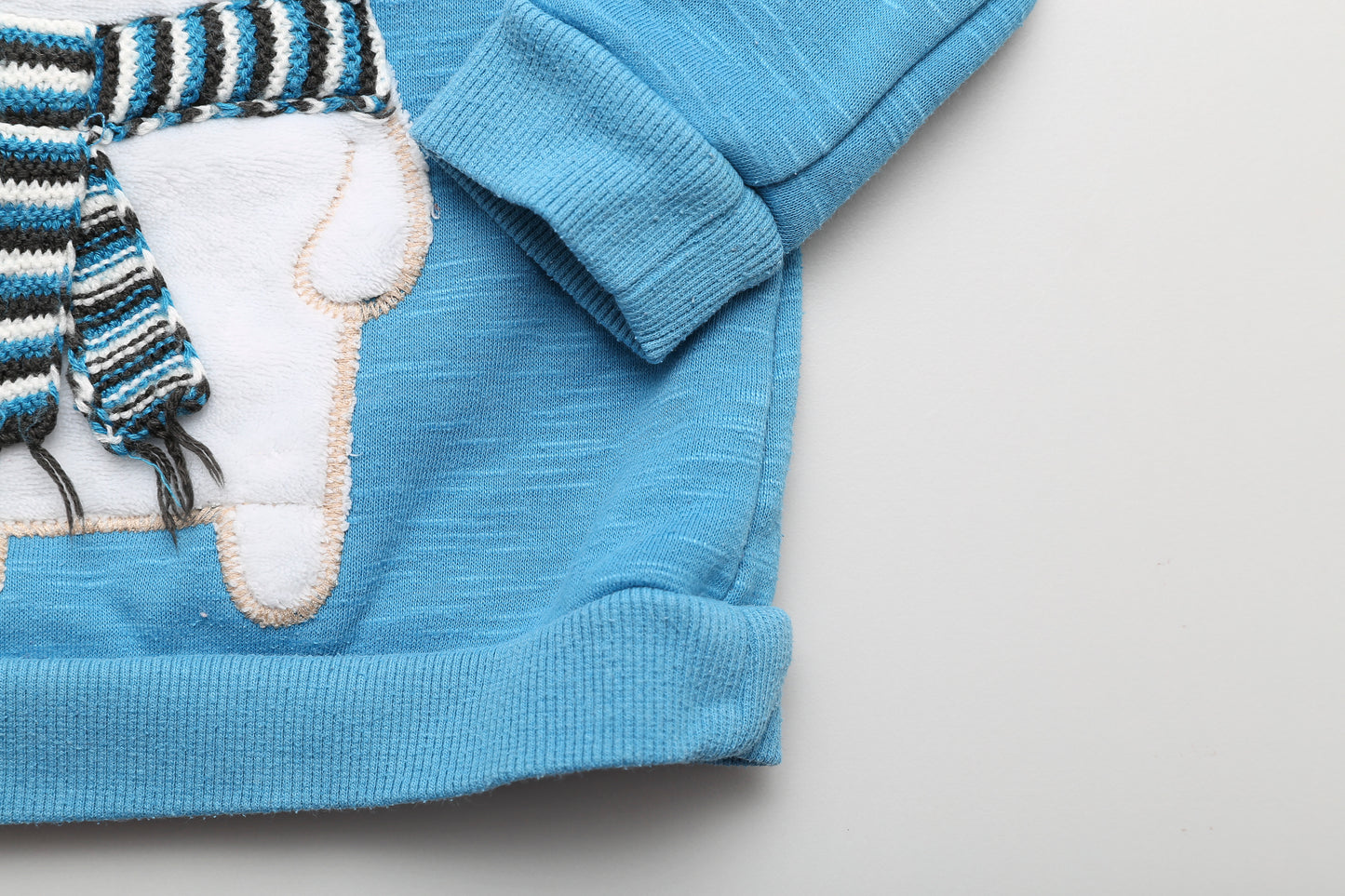 Blaue Sweatshirt mit Eisbärenmotiv (86) - KlugeMutti