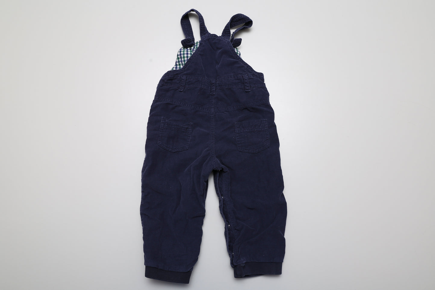 Dunkelblaue Latzhose mit verstellbaren Trägern (86)