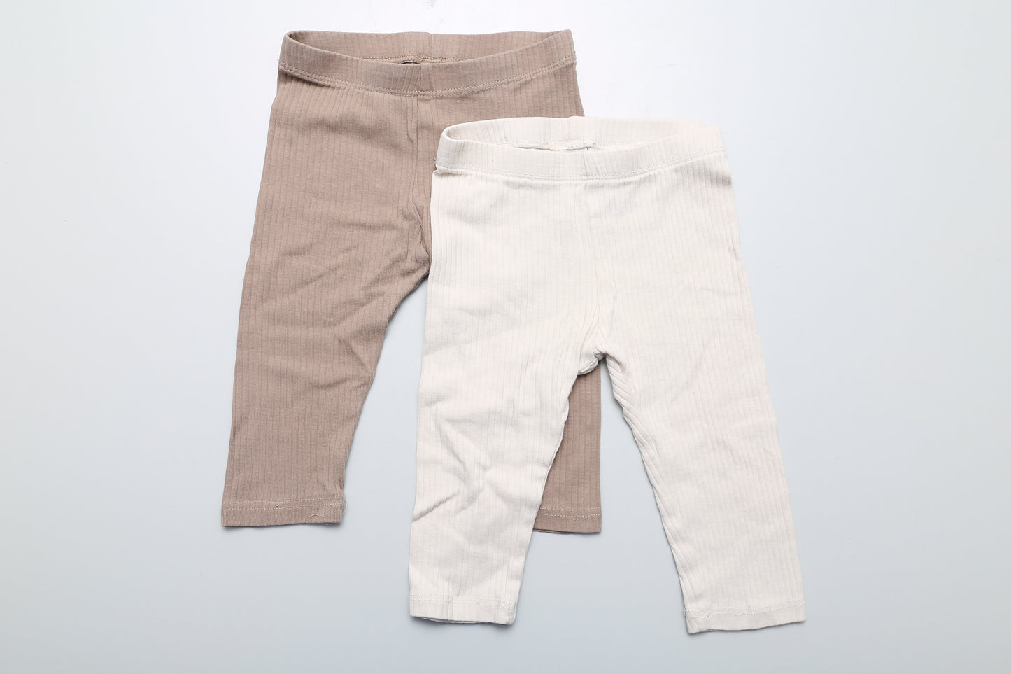Leggings-Set aus gerippter Bio-Baumwolle in Größe 74 für Mädchen