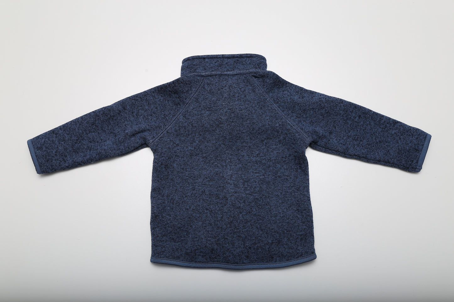 Dunkelblauer Pullover mit Reißverschluss (74) - KlugeMutti
