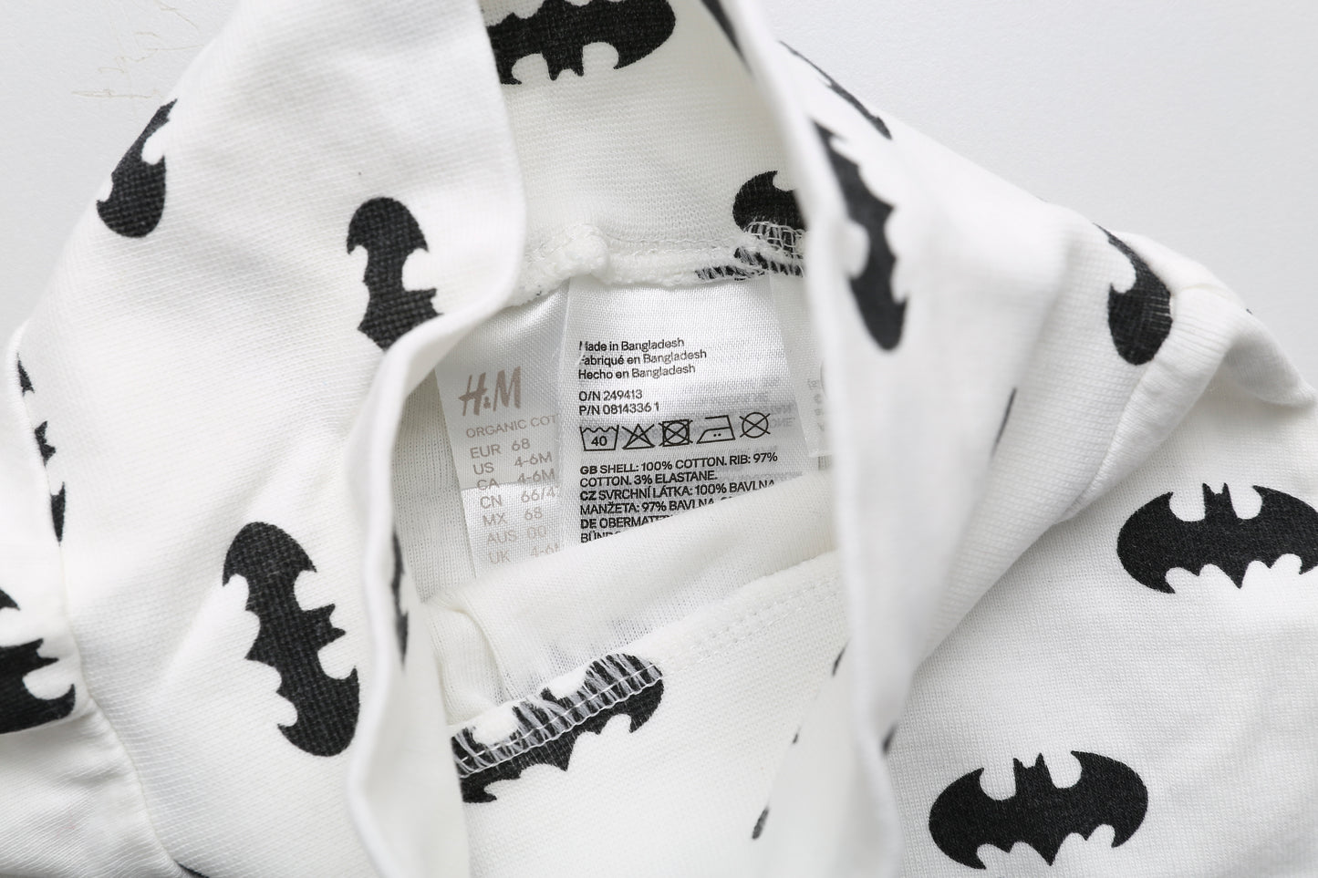 Batman-Hose und Mütze aus Bio-Baumwolle (68)