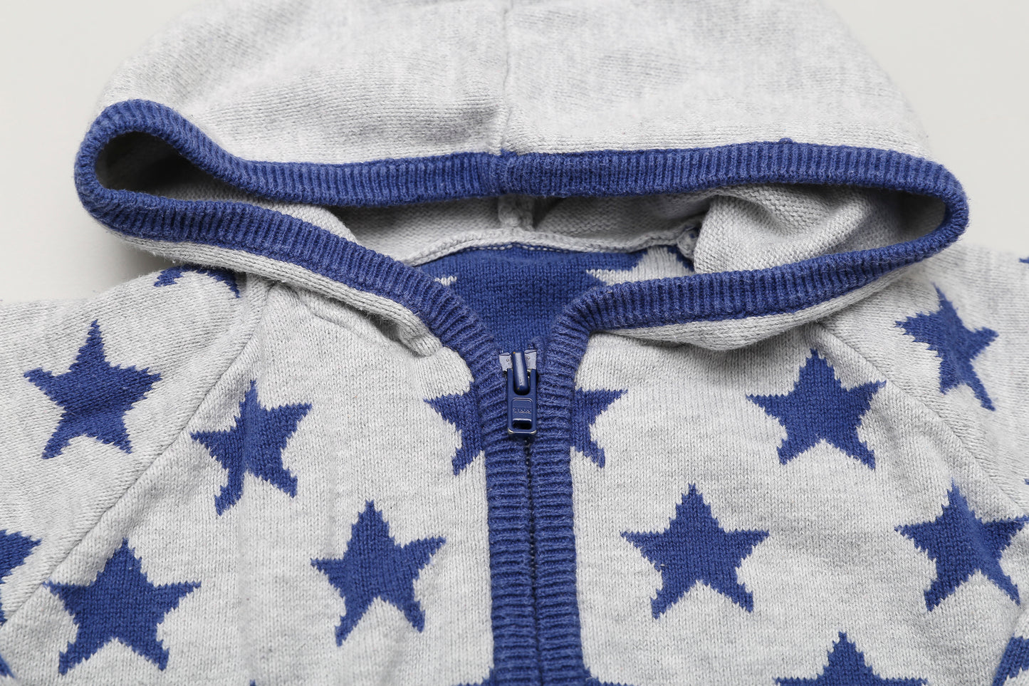 Strick-Hoodie mit Reißverschluss (68-74)