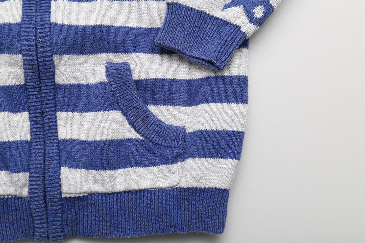 Strick-Hoodie mit Reißverschluss (68-74)