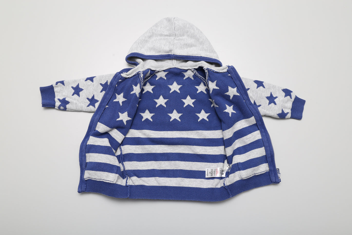 Strick-Hoodie mit Reißverschluss (68-74)
