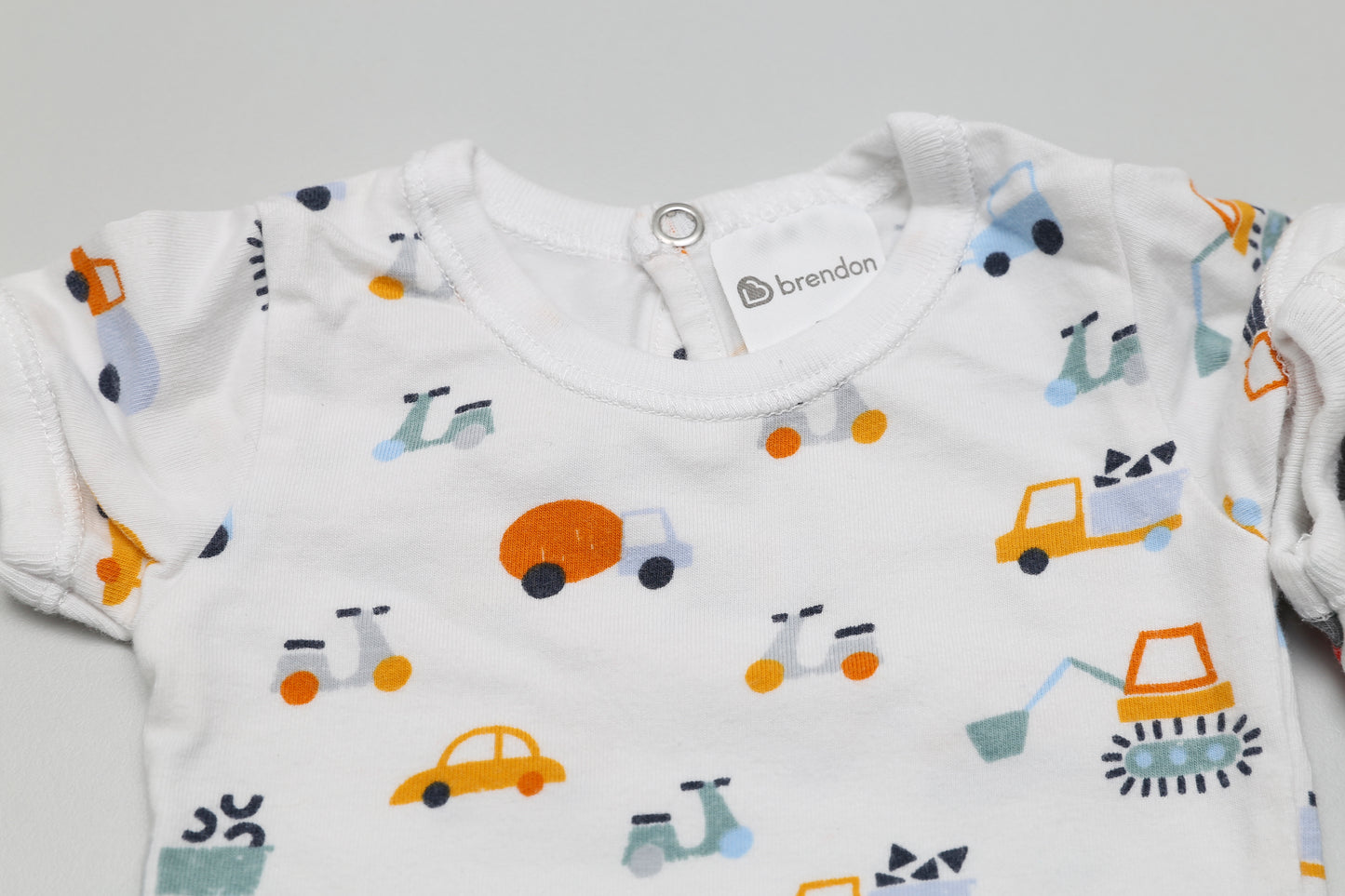 Kurzarm-Body-Set aus Bio-Baumwolle mit Auto- und Dino-Motiven (56)