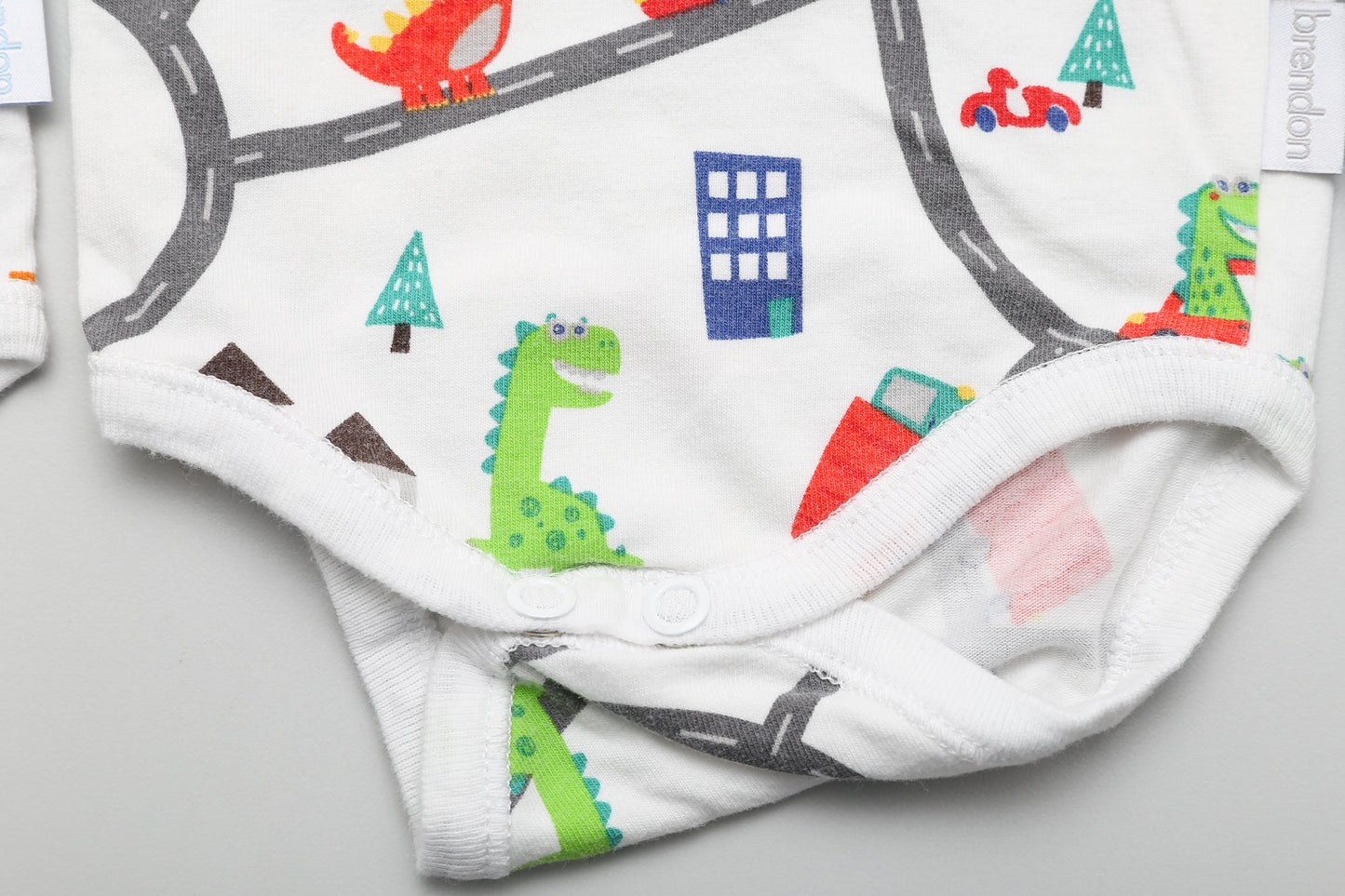 Kurzarm-Body-Set aus Bio-Baumwolle mit Auto- und Dino-Motiven (56)