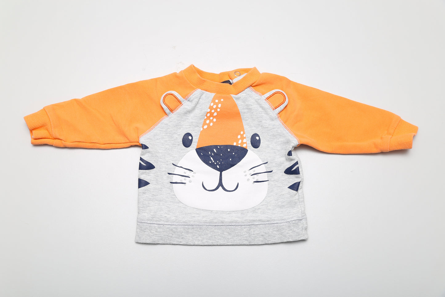 Fröhlicher, bunter Pullover mit Tiger-Motiv (56) - KlugeMutti