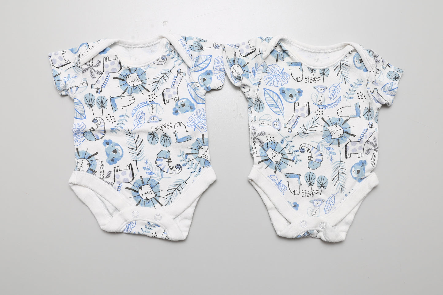 Neugeborenen Body-Set mit Tiermotiven, aus 100 % Baumwolle, Größe 56.