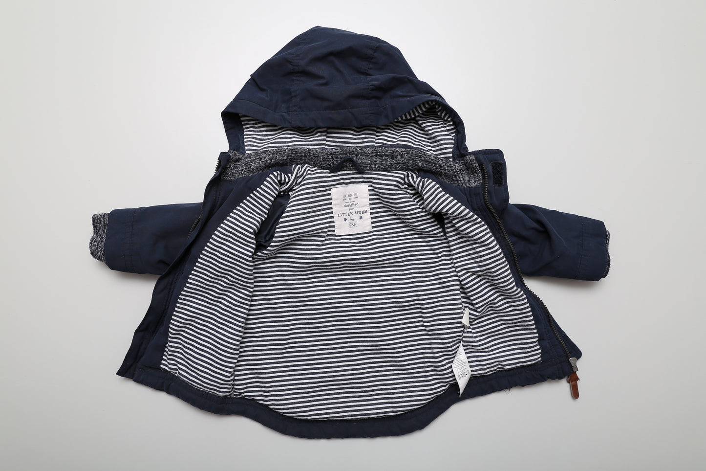 Dunkelblauer Frühling-/Herbst-Hoody-Jacke (74)