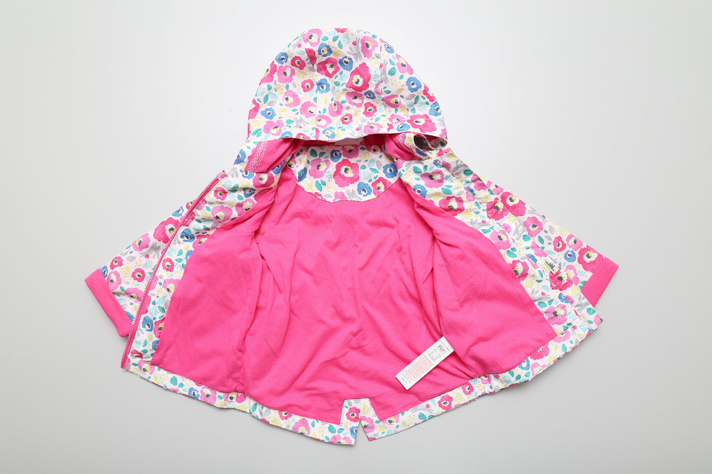 Geblümte Frühlingsjacke mit Reißverschluss (74)