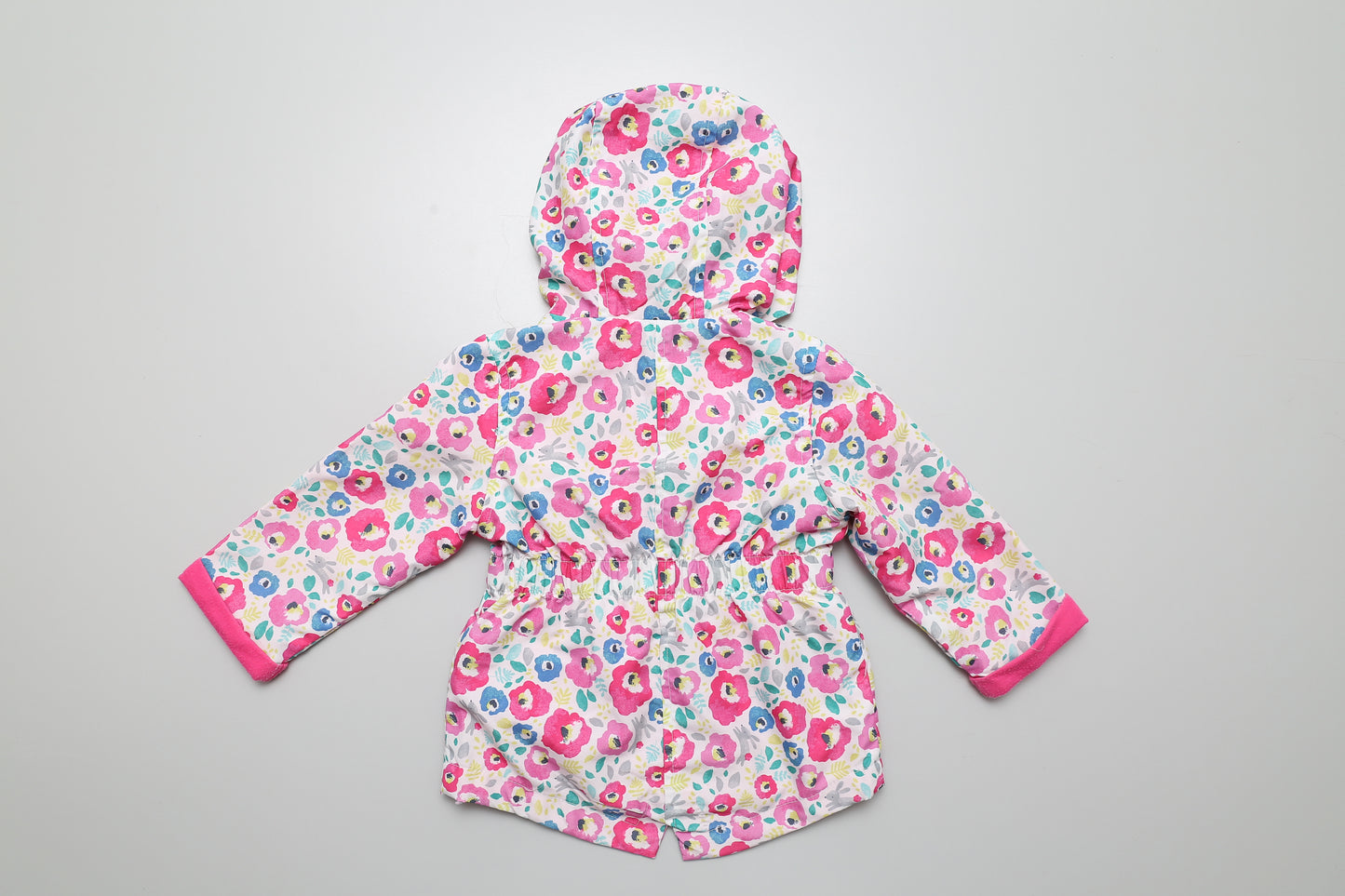 Geblümte Frühlingsjacke mit Reißverschluss (74)