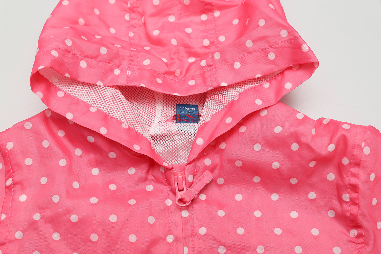 Rosa Windjacke/Regenjacke mit Punkten (80-86) - KlugeMutti