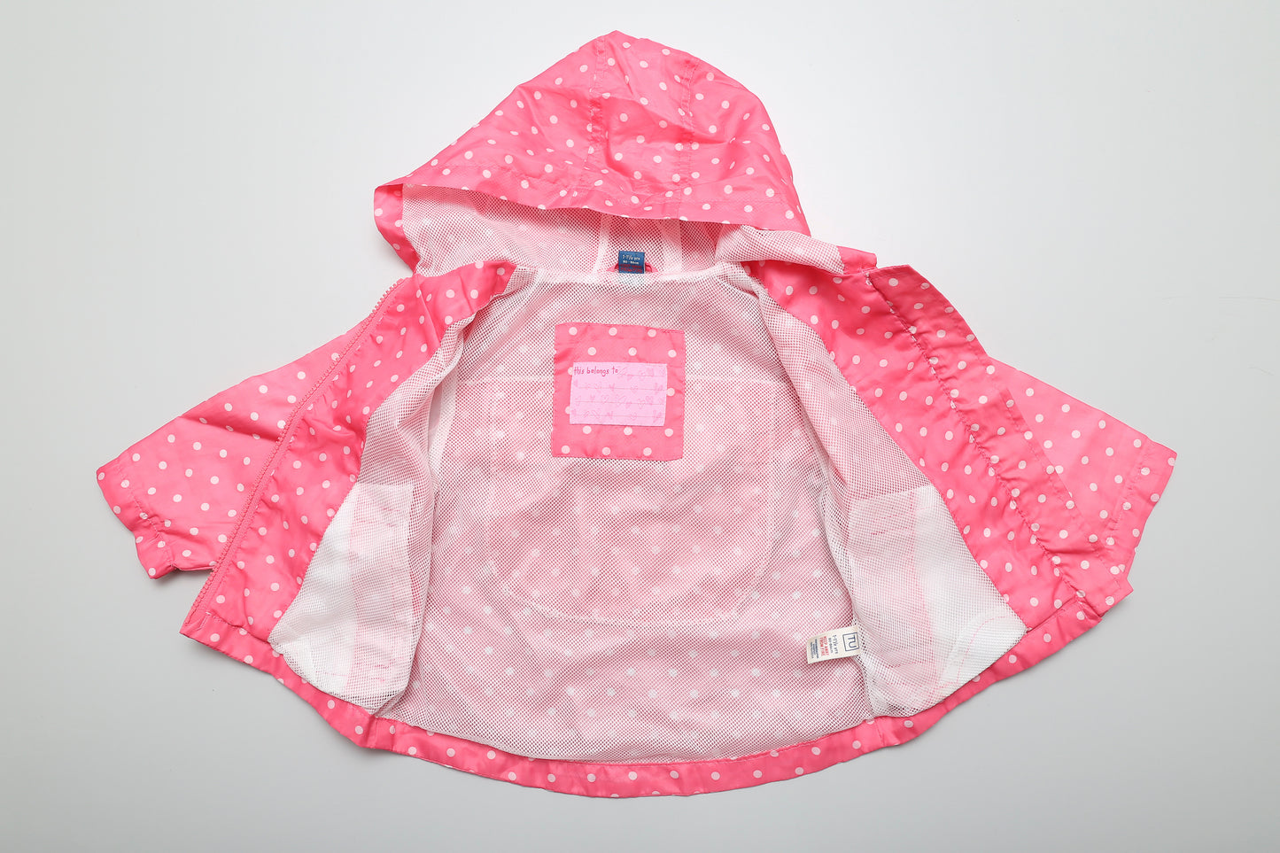 Rosa Windjacke/Regenjacke mit Punkten (80-86) - KlugeMutti