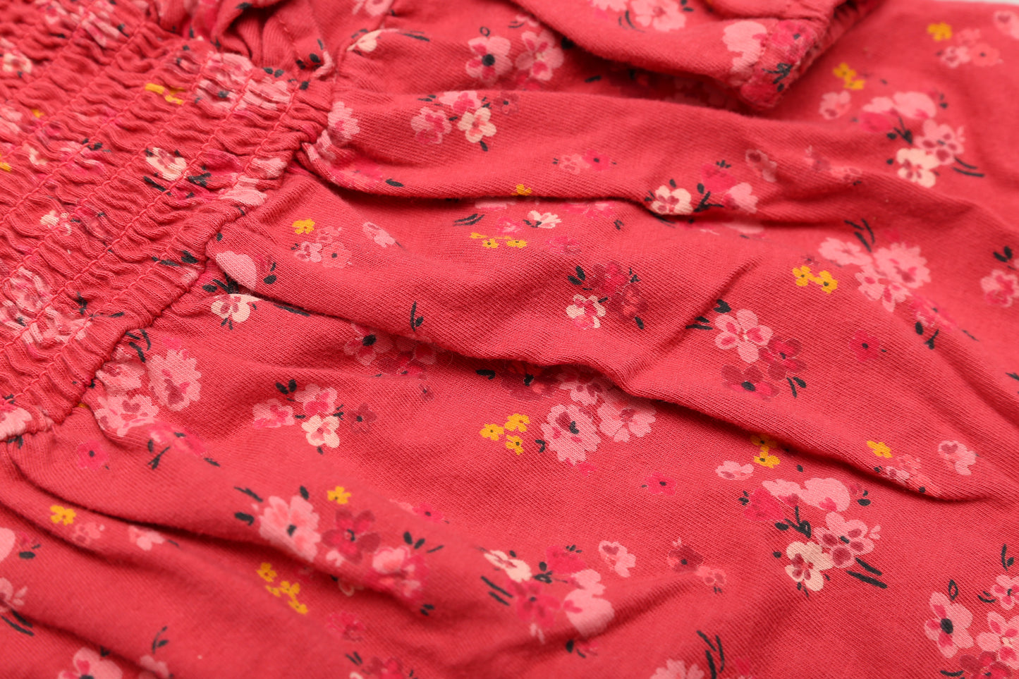 Rüschenlangarm-Kleid aus Baumwolle (68)