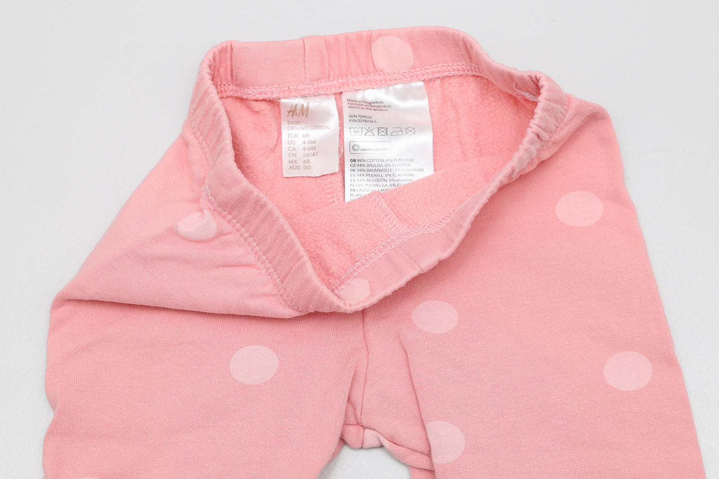 Rosa Leggings aus innen flauschigem Material (68)
