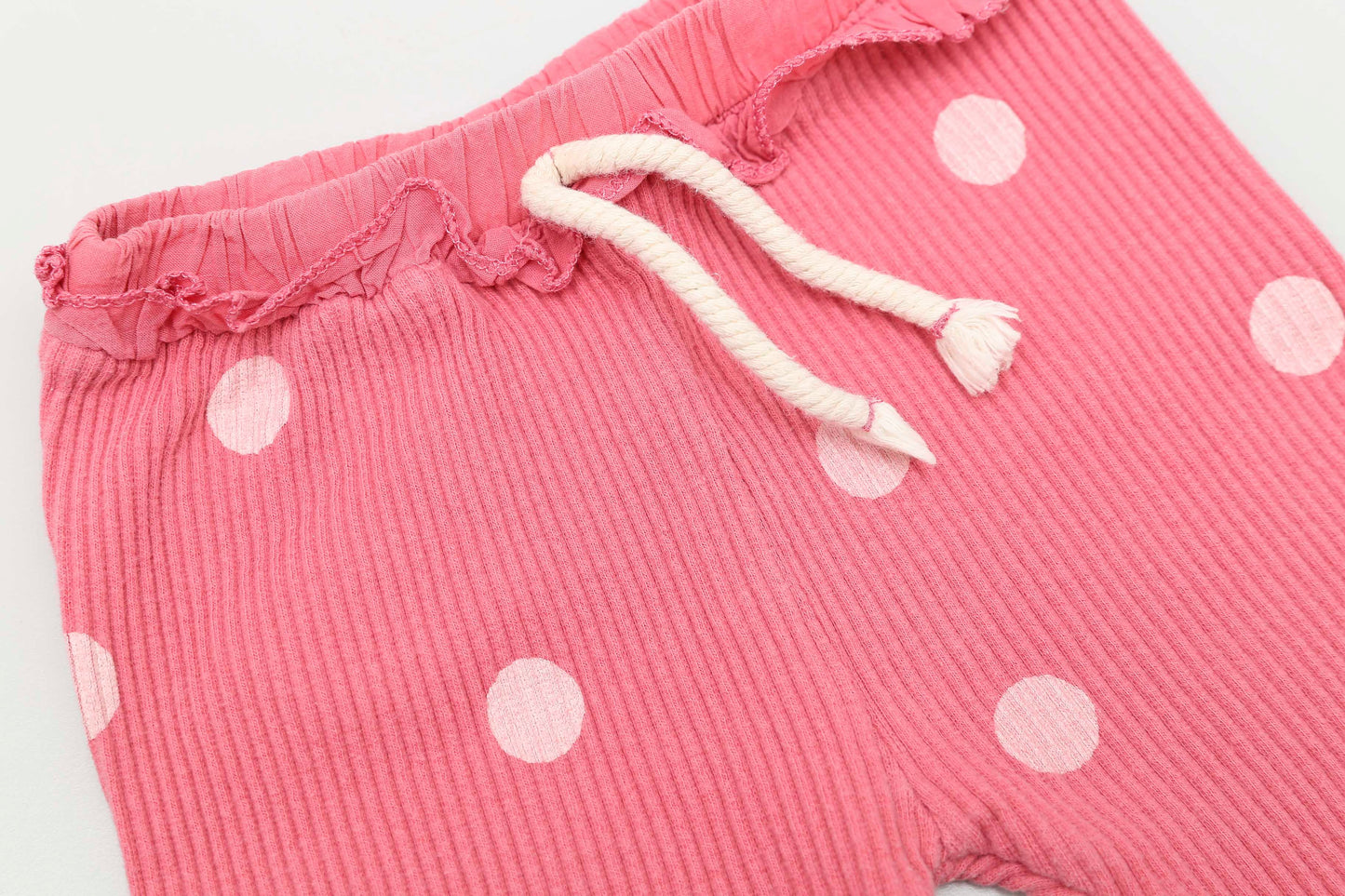 Rosa Mädchenhose mit Rüschen (68) - KlugeMutti