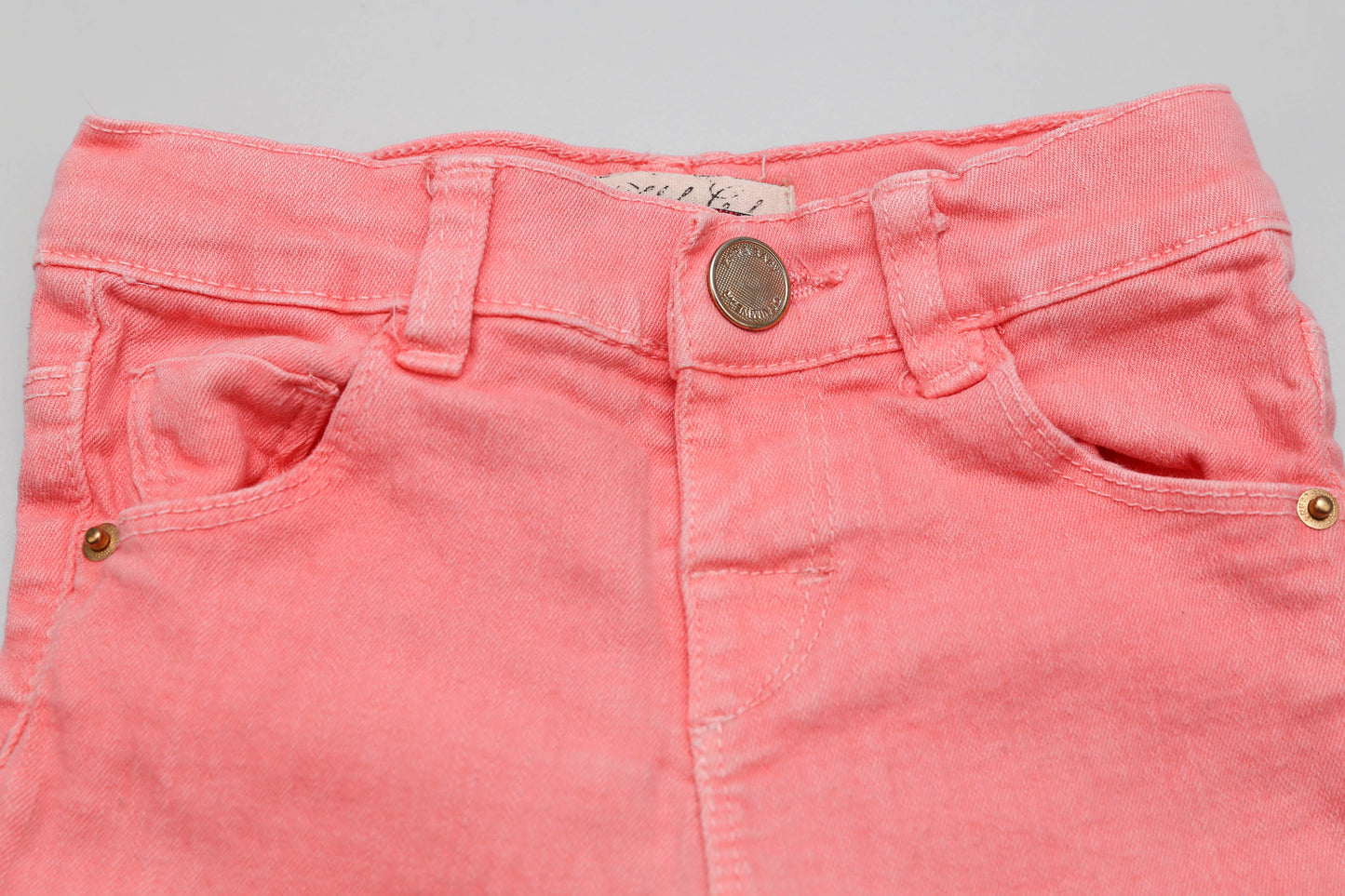 Rosa Jeans mit verstellbarem Bund (80) - KlugeMutti