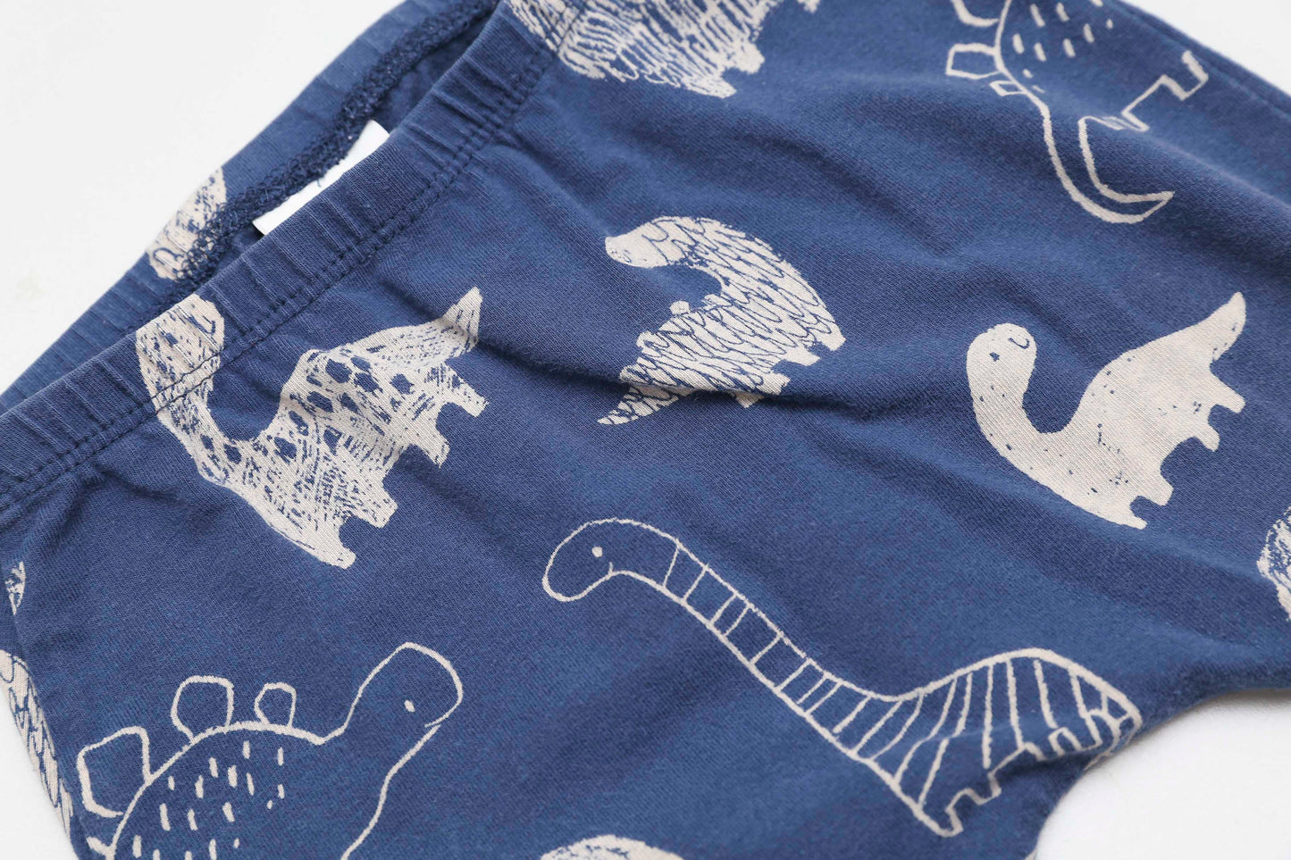 Blaue Babyhose mit Dinosaurier für Jungen (80) - KlugeMutti